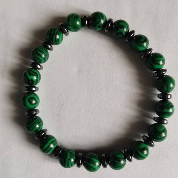 Bracelet Malachite et Hématite