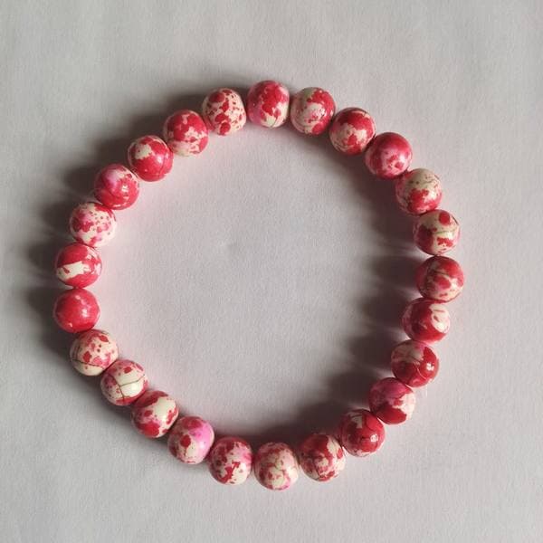 Bracelet Jaspe Impérial Rouge